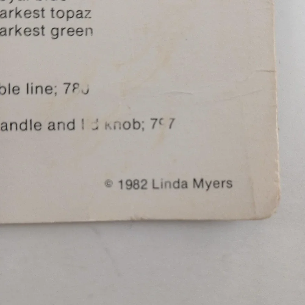 Vtg Cross Stitch 5 Craft Patterns Country Broom Covers Linda Myers 1982